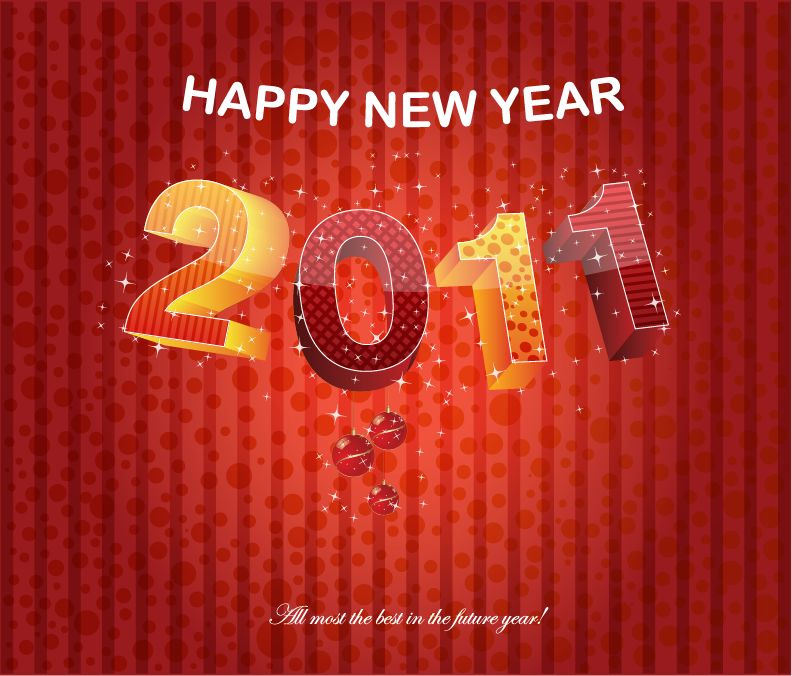 free vector Happy New Year 2011 Vector Graphic